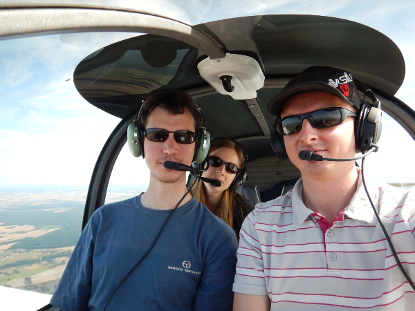Dans l'avion