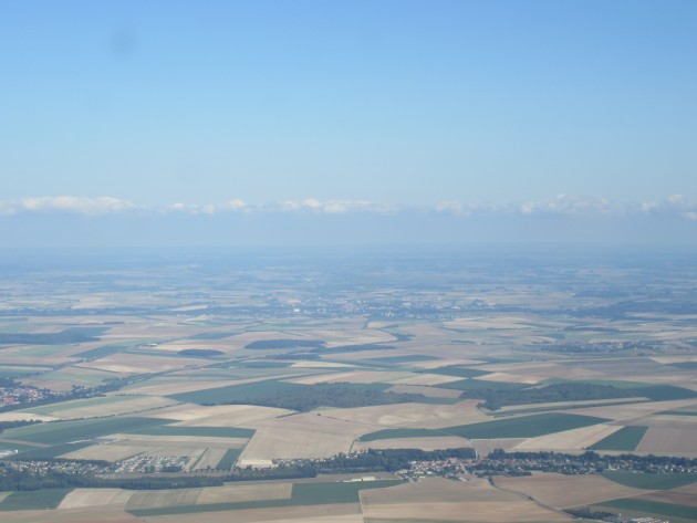 Nuages à l'approche de la Belgique